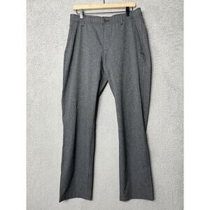 Under Armour Pants 34 x 32 Zip Up Straight Leg Outdoors Performance Golf Gray